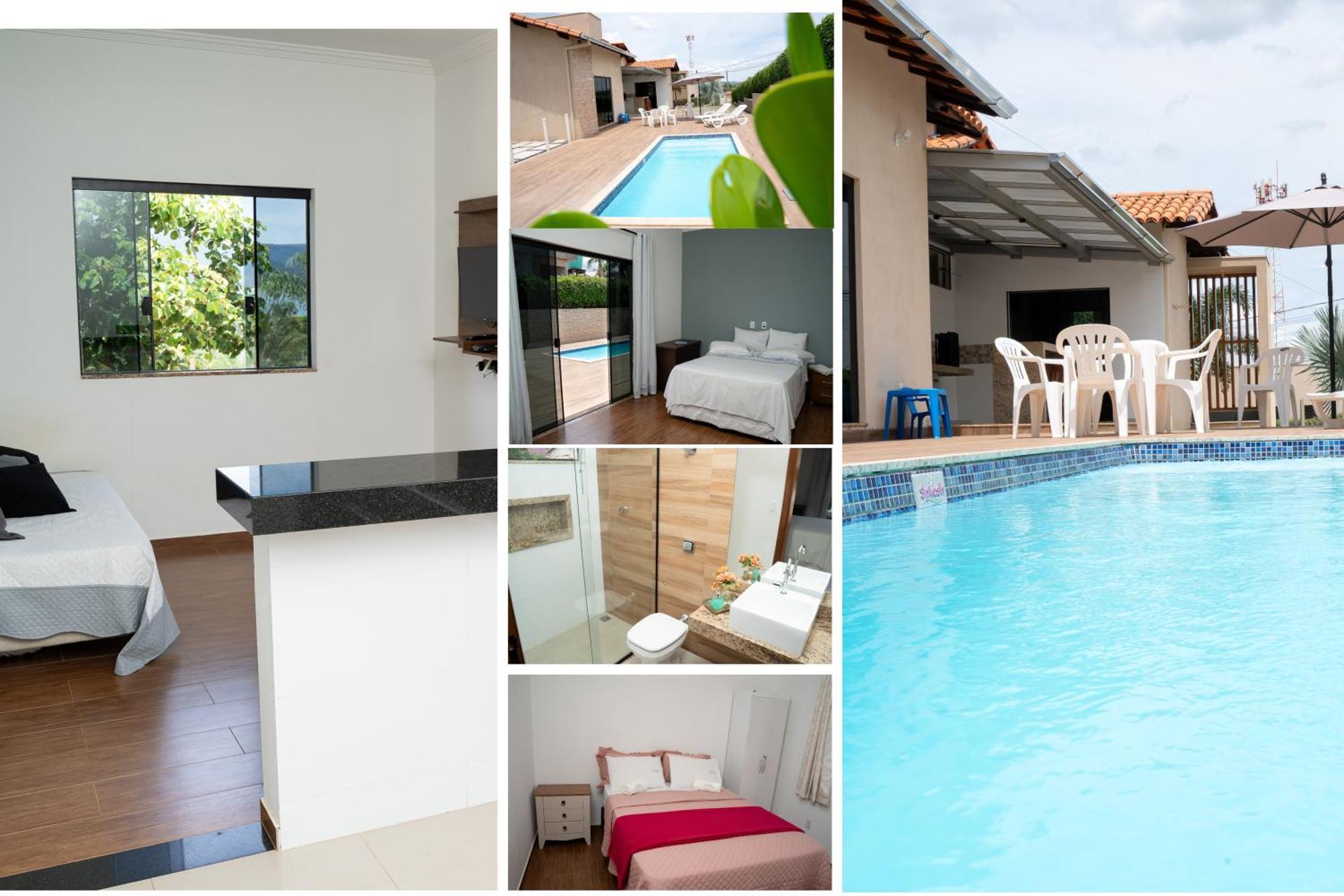 Casa Com Piscina Vista Para Lago, 03 Quartos Confortaveis Capitólio エクステリア 写真